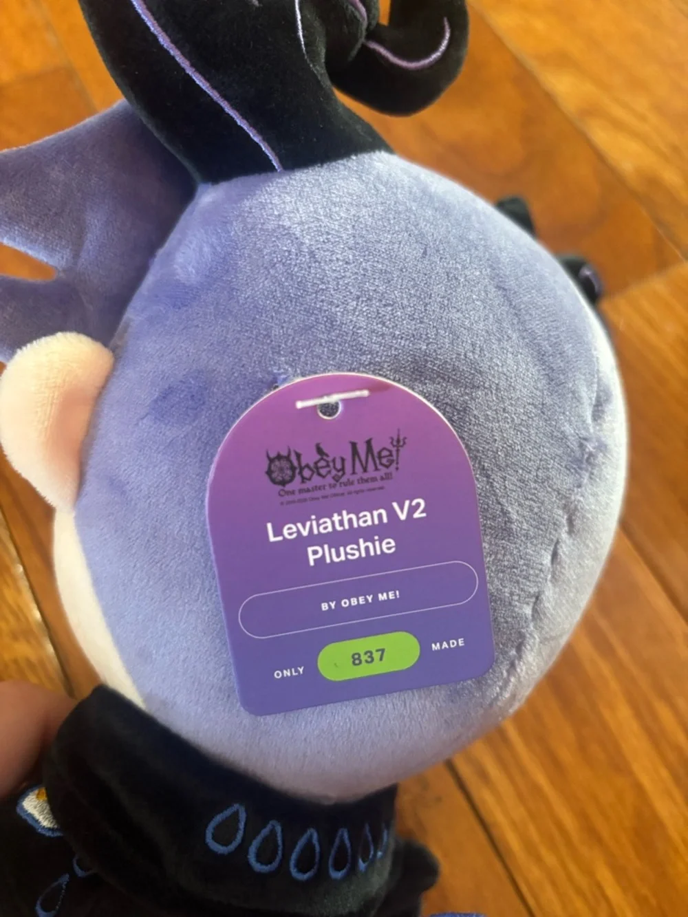 Obey Me! Leviathan V2 Makeship Limited Plushie-Brand new with tag-Only 837 made - Picture 12 of 16